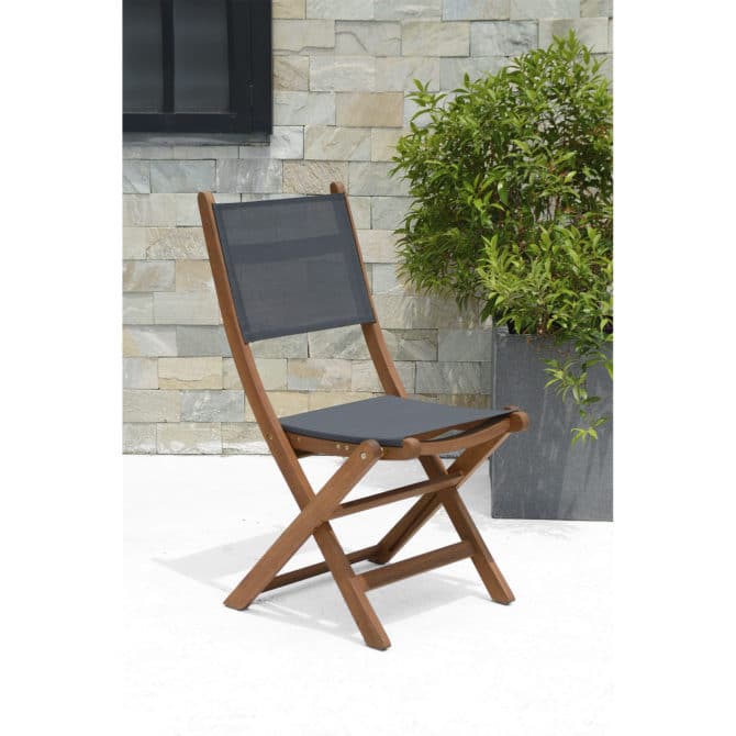 Silla de Jardín Chillvert Plegable Madera 50,65x49,60x93,20 cm - Imagen 2