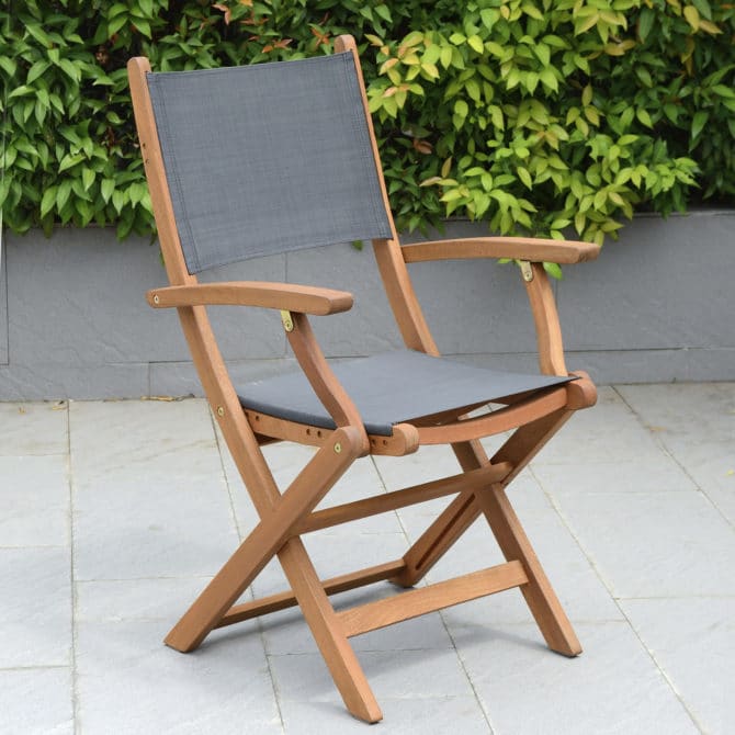 Silla de Jardín Chillvert Plegable Madera 60,65x54x93,20 cm - Imagen 2