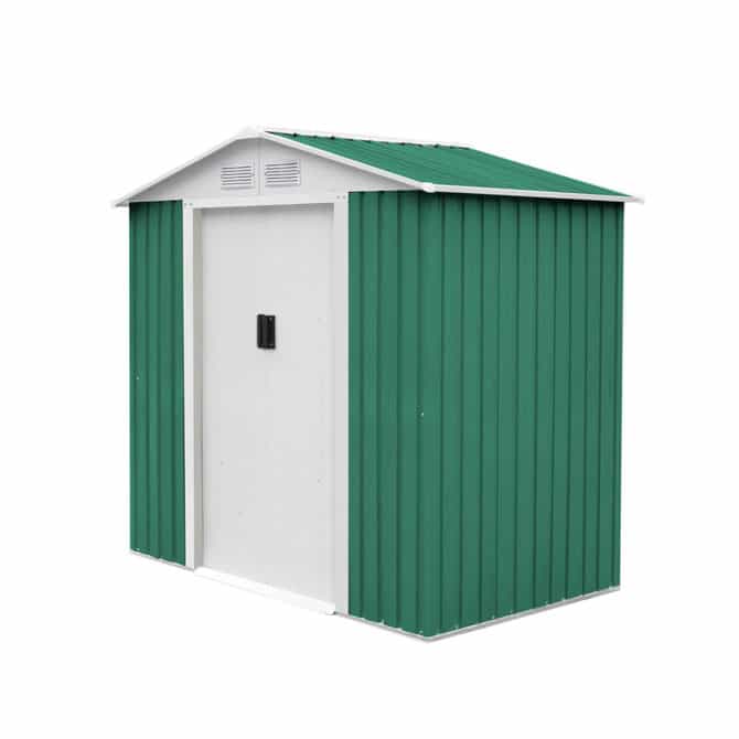 Caseta Metálica Gardiun Yorkshire 2,43 m² Exterior 121x201x190 cm Acero Galvanizado Verde