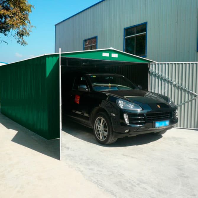 Garagem metálica Gardiun Oxford 20,5 m² Exterior 540 x 380 x 232 cm Verde - Image 2