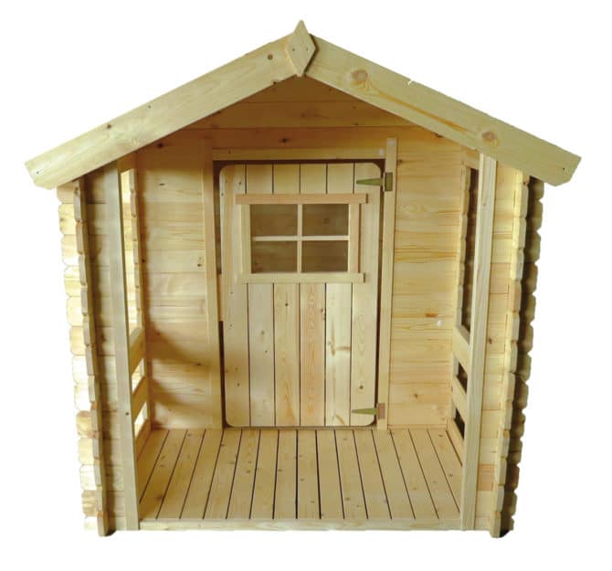 Casita Infantil de Madera Outdoor Toys Peter 2,64 m² de con Porche 146x181x145 cm - Imagen 4