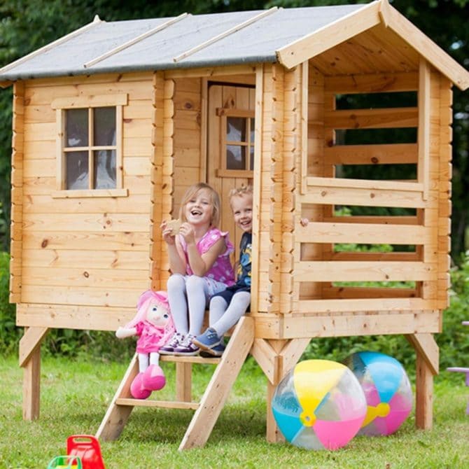 Casita Infantil de Madera Outdoor Toys Maya 2,6 m² de 181x146x205 cm - Imagen 3