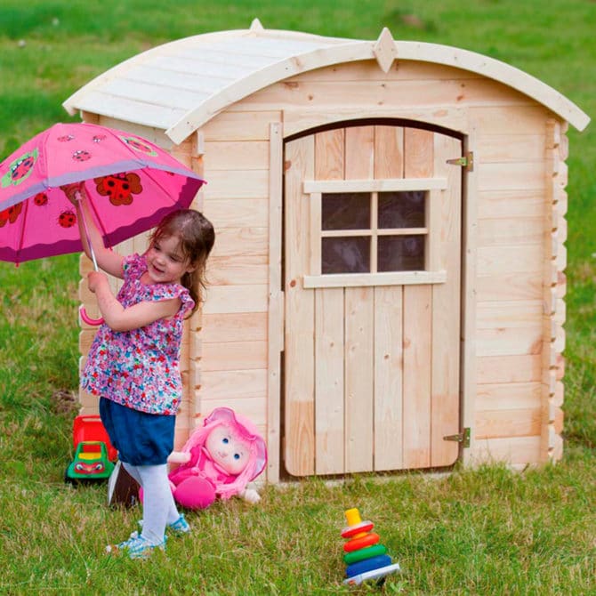 Casita Infantil de Madera Outdoor Toys Bambi 1,63 m² de 112x146x145 cm - Imagen 2