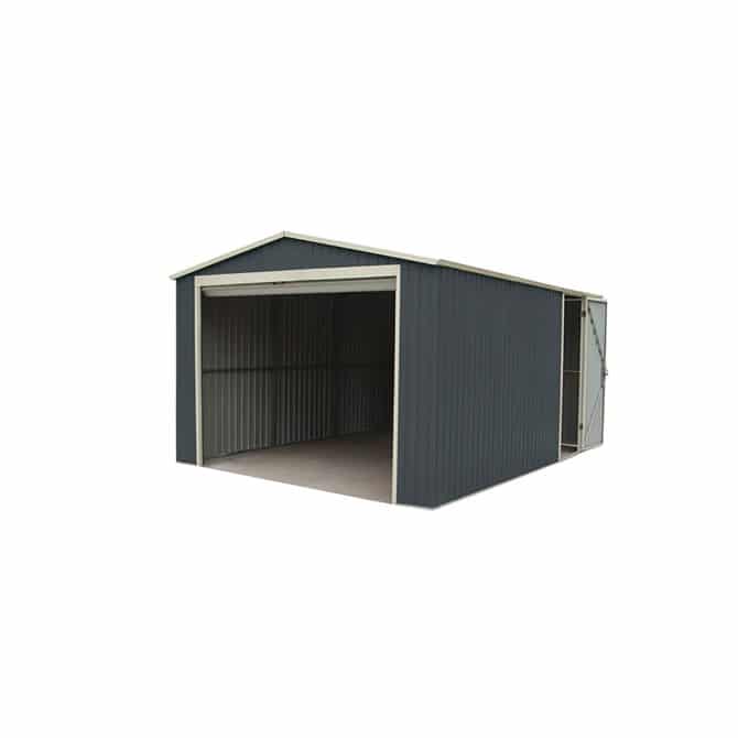 Garage Gardiun Essex Metal 19,5 m² Exterior 576x338x243 cm antracite cinza - Image 2