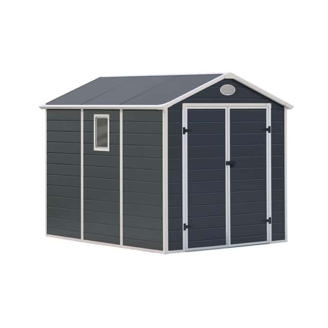 Cabine de resina Gardiun Fiorella 5,23 m² Exterior 278x18x225 cm Antracite/White