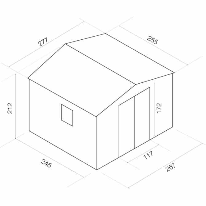 Gardiun Derby Metal Caseta 7,06 m² Outdo - Image 3