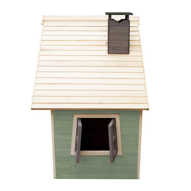 Casita Infantil de Madera Outdoor Toys Fantasy Verde 1,2 m² de 102x120x150 cm - Imagen 4