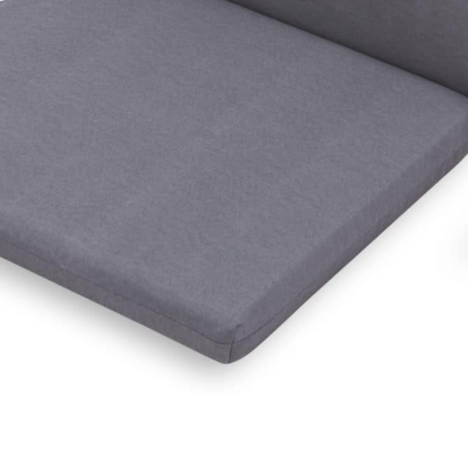 Cojin Para Silla Con Respaldo Chillvert Gandía 90x45x4,5 cm Gris Desenfundable - Imagen 2