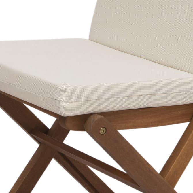 Cojin Para Silla Con Respaldo Chillvert Hampton 90x45x5 cm Beige Desenfundable - Imagen 2