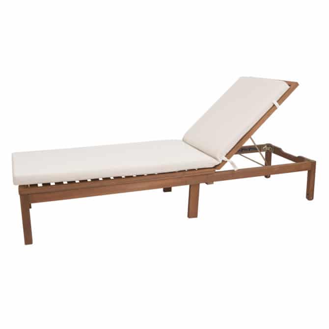 Cojin Para Tumbona Chillvert Hampton 190x60x5 cm Beige Desenfundable - Imagen 3