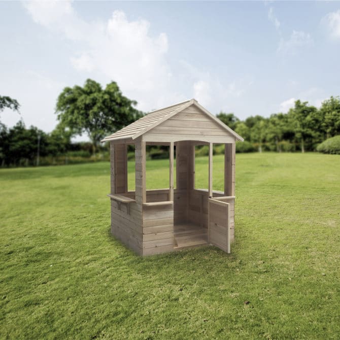 Casita Infantil de Madera Outdoor Toys Adele 1,2 m² de 120x108x138 cm - Imagen 2