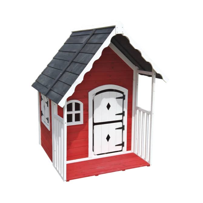 Casita Infantil de Madera Outdoor Toys Anny 1,56 m² 118,5x126,5x150 cm con Barandilla