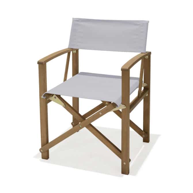 Silla Plegable de Director Chillvert Milán Madera Con Brazos 51,5x54,2x84 cm