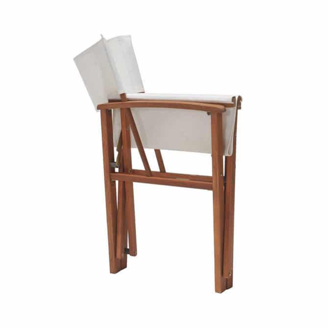 Silla Plegable de Director Chillvert Milán Madera Con Brazos 51,5x54,2x84 cm - Imagen 6