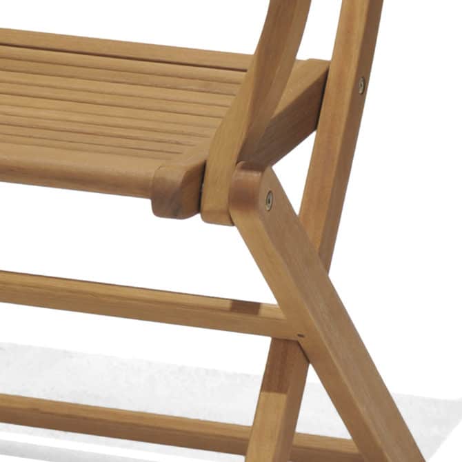 Silla Plegable de Jardín Chillvert Milán Con Brazos Madera 57x54x93 cm - Imagen 2