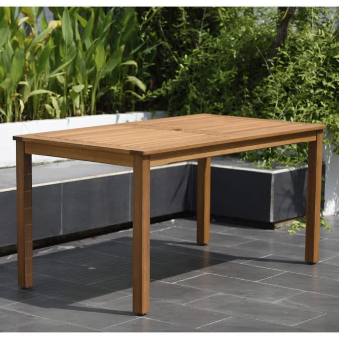 Mesa de Jardín Chillvert Milán Madera 150x83x74 cm - Imagen 2