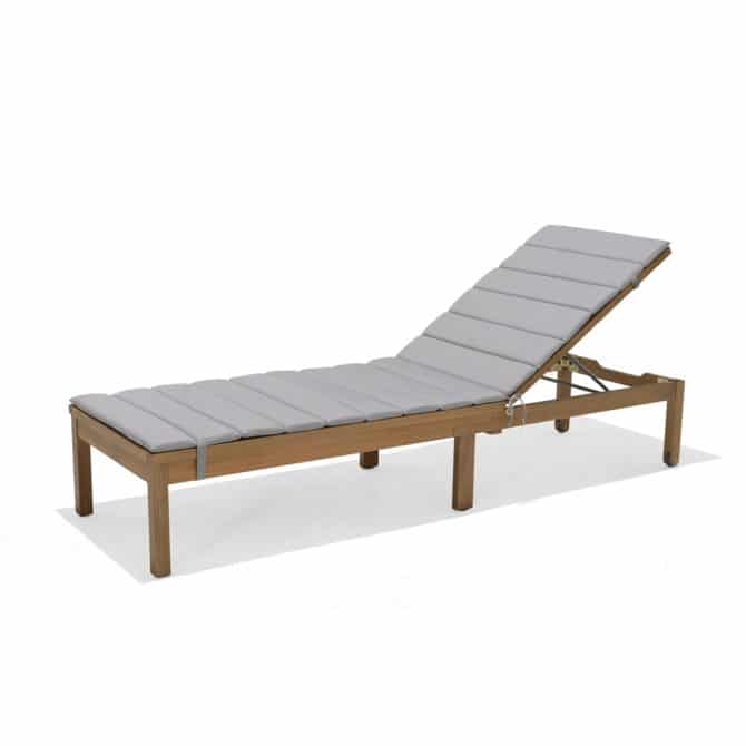 Tumbona de Jardín Chillvert Milán Madera con Ruedas 191,10x59,60x86,90 cm