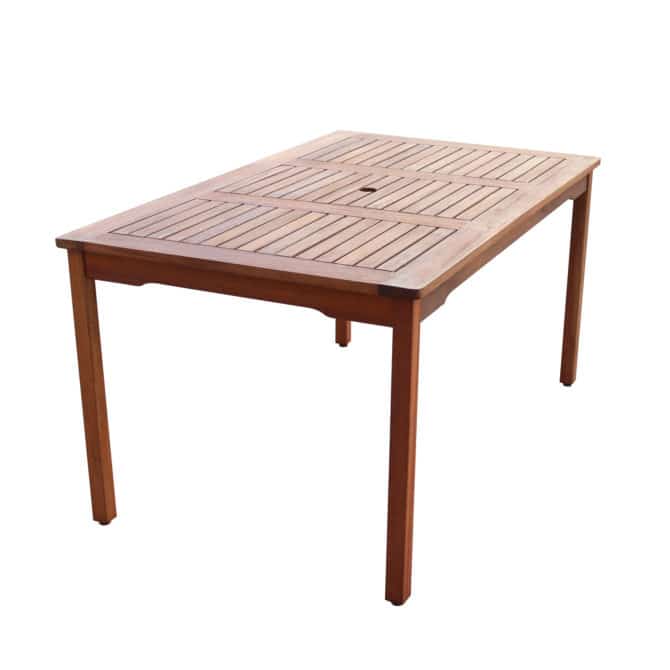 Mesa de Jardín Chillvert Nápoles Madera 150x90,5x75,1 cm Marrón