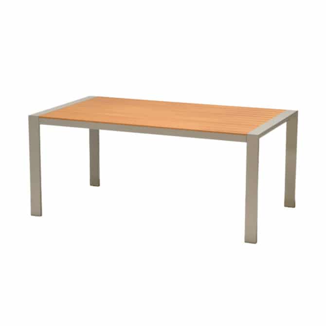 Mesa de jardim Criol Nápoles alumínio 170x96.5x75 cm bege