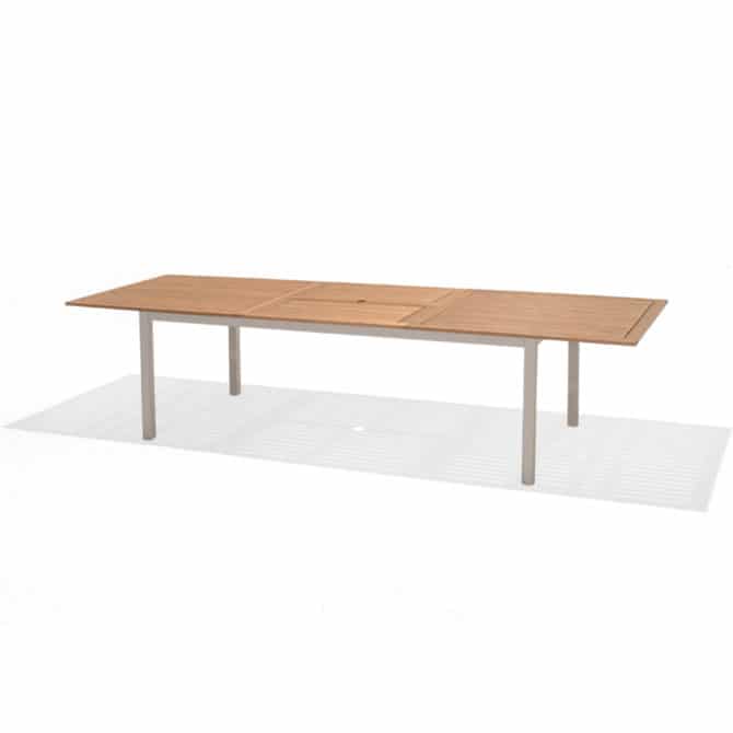 Mesa de Jardín Extensible Chillvert Imperia Madera y Aluminio 214-300x100x74 cm 8-10 Comensales - Imagen 2