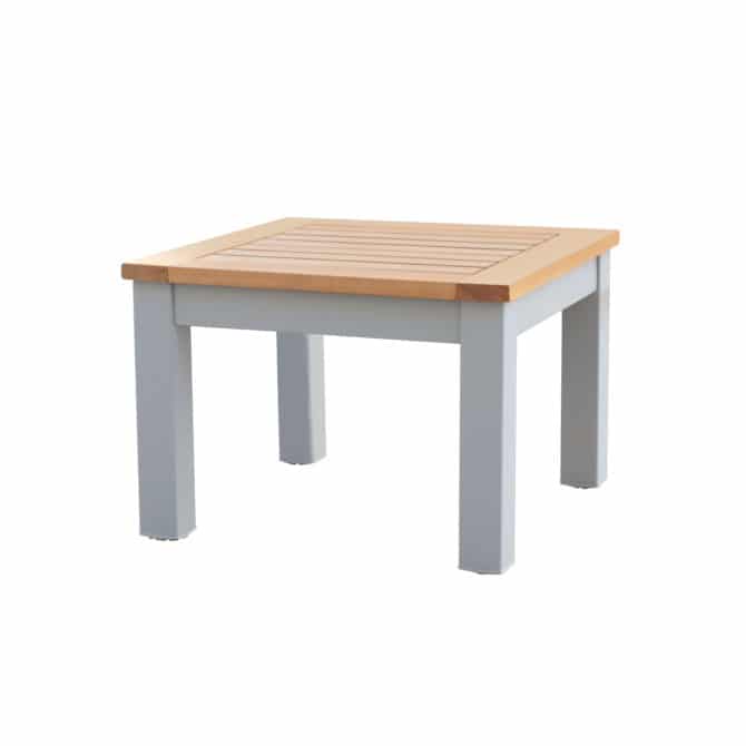 Mesa Auxiliar de Jardín Chillvert Bérgamo Aluminio y Madera 46,1x6,1x32,5 cm