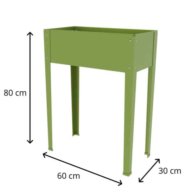 Huerto Urbano Gardiun Nature Grove II Metal 60x30x80 cm Verde Capacidad de 36 Litros - Imagen 4