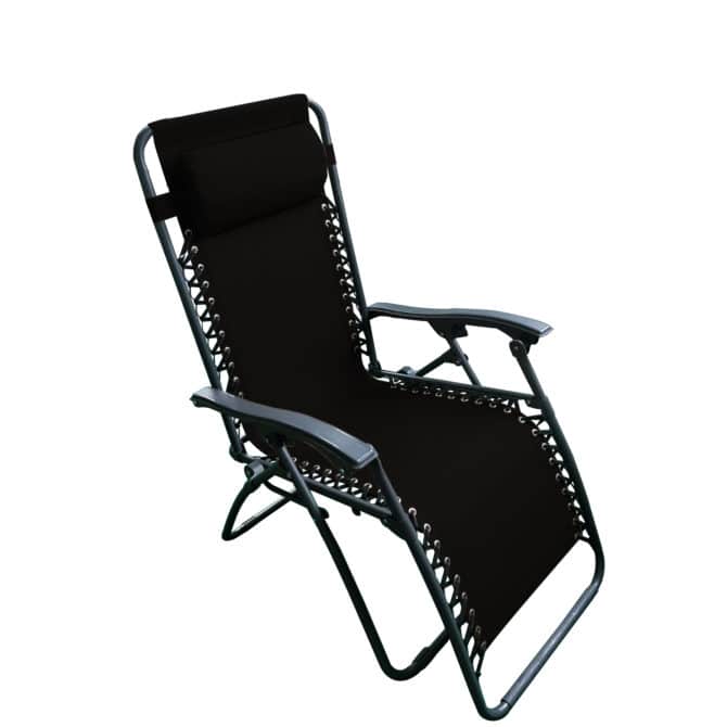 Tumbona Relax Acero/Textilene Chillvert Catania 178x65x80 cm