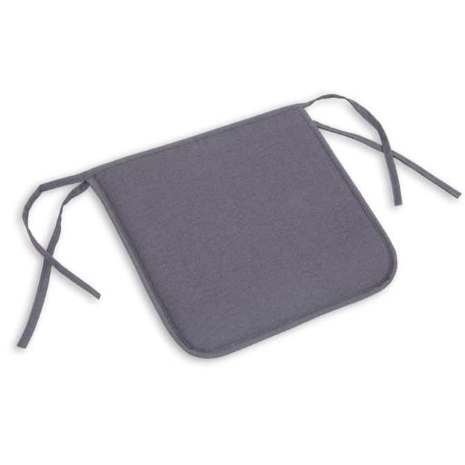 Cojin Para Silla Chillvert Gandía Cuadrado 38x38x3 cm Gris