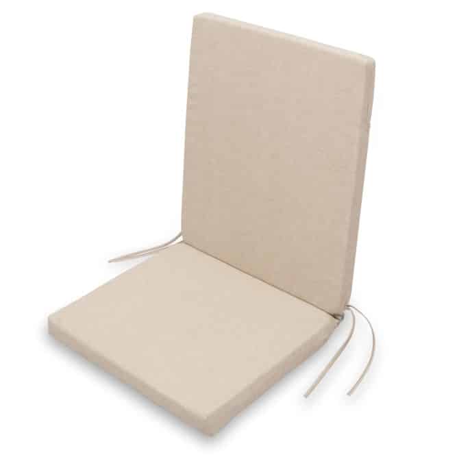 Cojin para Silla con Respaldo Chillvert Gandía Silla 90x45x4,5 cm Camel Desenfundable