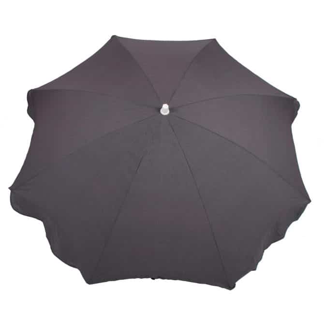 Parasol de Jardín en Aluminio Chillvert Gandía Ø180 cm Gris Anti UV 25 Loneta Anti-Manchas