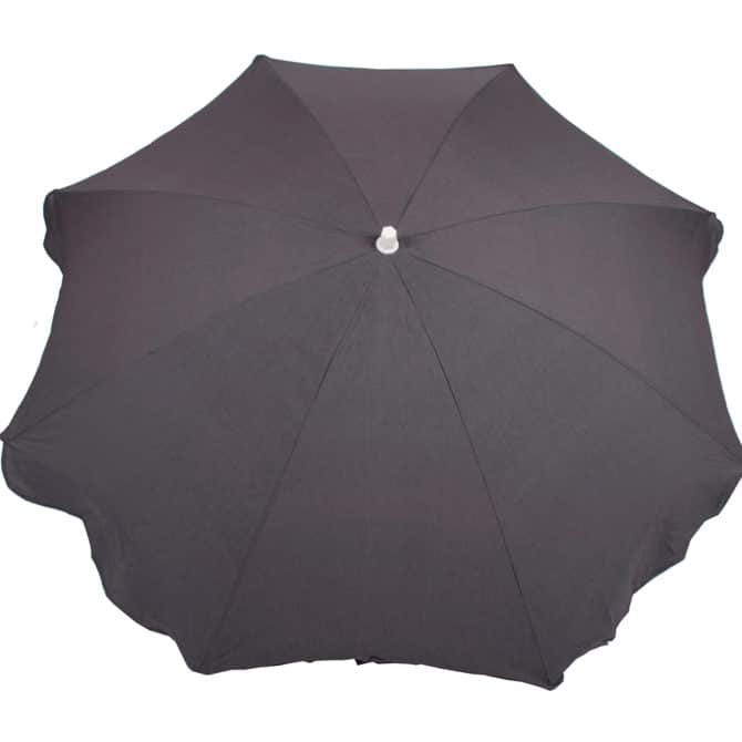 Parasol de Jardín en Aluminio Chillvert Gandía Ø200 cm Gris Anti UV 25 Loneta Anti-Manchas