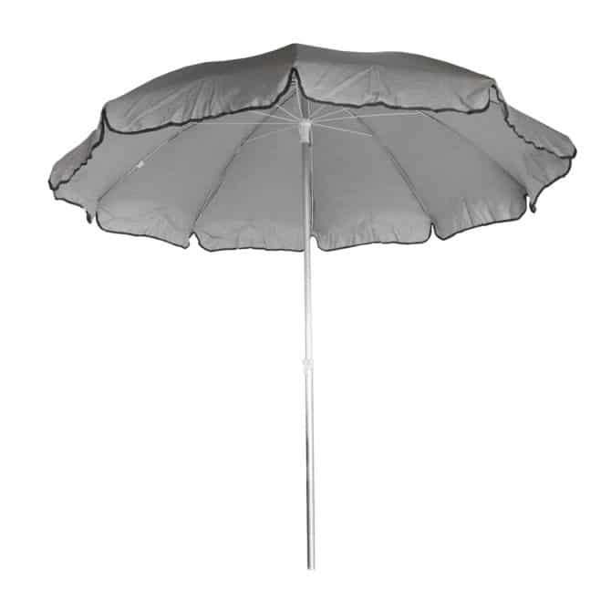 Parasol de Jardín en Aluminio Chillvert Pacific Ø240 cm Gris Anti UV 50 Olefina | Teflón Anti-Manchas