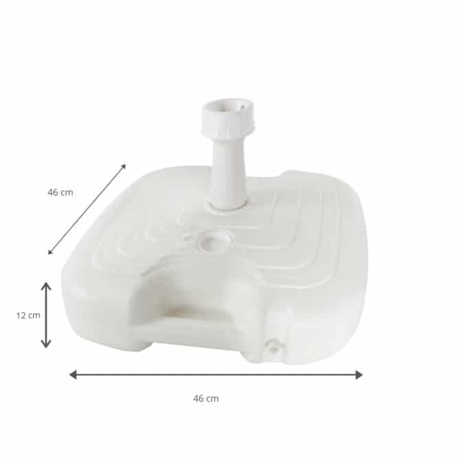 Base para Parasol de Jardín Chillvert Rellenable con Capacidad de 17 Litros - Imagen 4