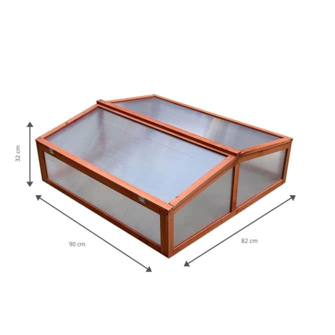 Estufa de madeira e policarbonato 90x82x32 cm Wooden II - Image 4