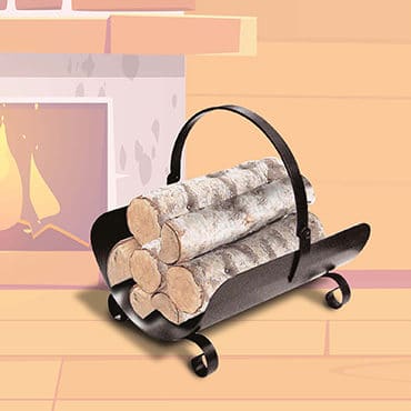 Cestos y bolsas para chimeneas y estufas de leña