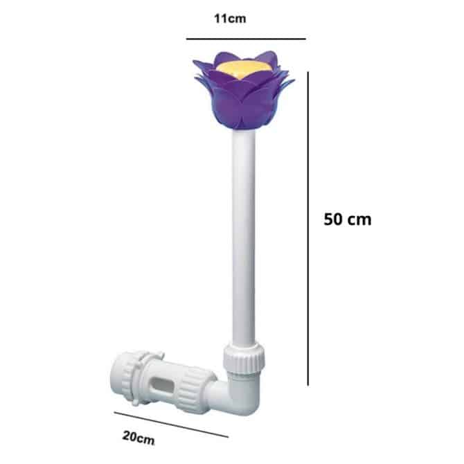 Fuente para Piscinas Desmontables o Piscinas de Obra Kokido Flor Efecto Cascada Cabezal Direccionable - Imagen 4