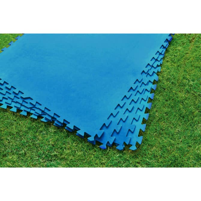 Protector de Suelo para Piscinas Desmontables Protector Tapiz Spa Bestway 8 Piezas Encajables de 60x60 cm - Imagen 6