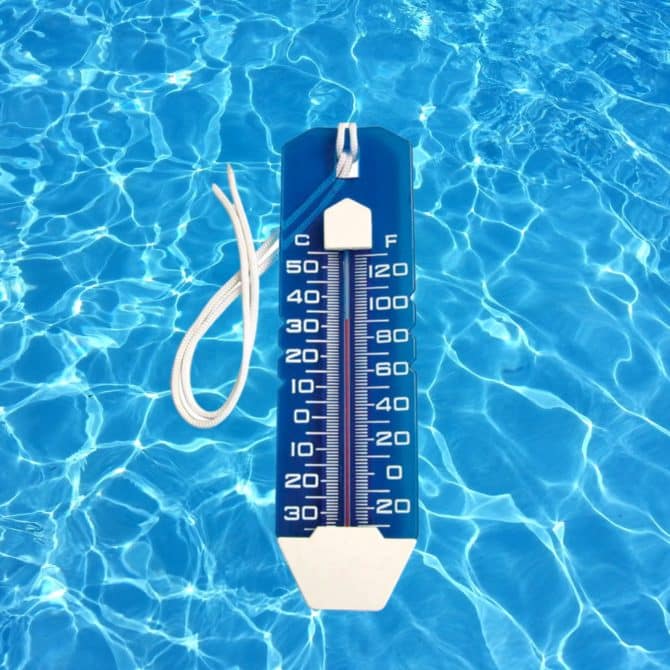 Termómetro para Piscina Kokido Azul Jumbo Grande Flotante con Cuerda Control Temperatura en Fahrenheit y Celsius - Imagen 2