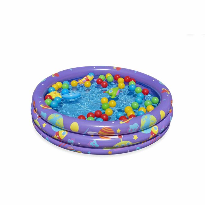 Piscina de Bolas Hinchable Tipi de Bolas Infantil Bestway 102x102x25 cm Mayores de 2 Años Morado