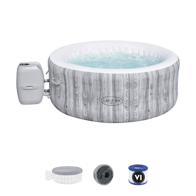 Spa Hinchable Bestway Lay-Z-Spa Fiji 180x66 cm para 4 Personas con Airjet y Cobertor