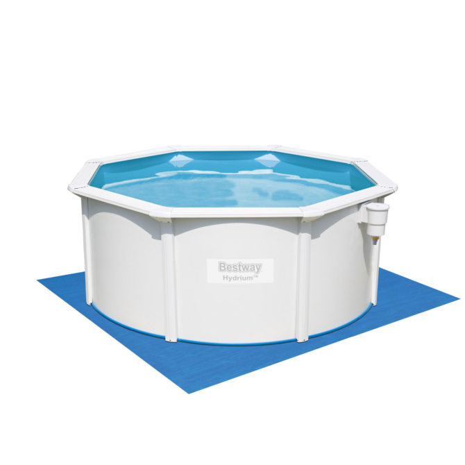 Piscina Desmontable de Acero Bestway Depuradora de Arena 300x120 cm Hydrium con Tapiz y Cobertor - Imagen 3