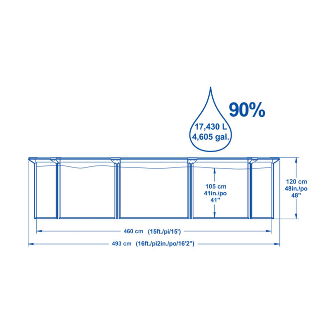 Piscina Desmontable de Acero Bestway con Depuradora de arena 460x120 cm Hydrium con Escalera, Cobertor y Tapiz de Suelo - Imagen 4