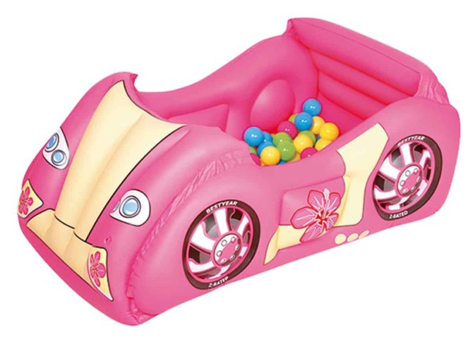 Piscina de Bolas Hinchable Infantil Bestway Coche de Carrera 119x79x51 cm