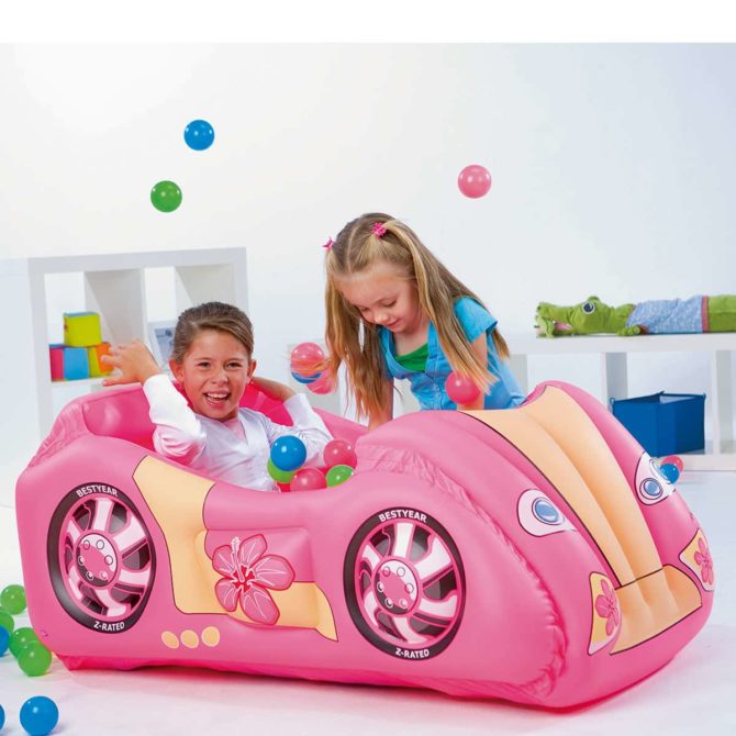 Piscina de Bolas Hinchable Infantil Bestway Coche de Carrera 119x79x51 cm - Imagen 3