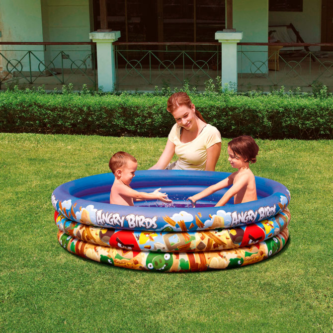 Piscina Hinchable Autoportante Infantil Bestway 152x30 cm Diseño Angry Birds Edad Mayores de 3 Años - Imagen 2