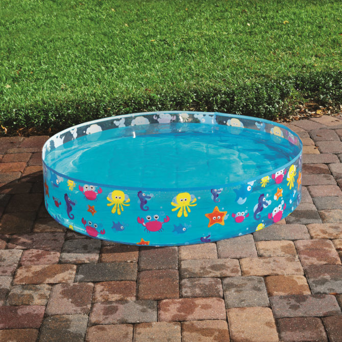 Piscina Autoportante Infantil Bestway Fill N' Fun Sparkling Sea 122x25 cm Diseño Mundo Animal Marino Rápida Instalación Edad Mayores de 2 Años - Imagen 3