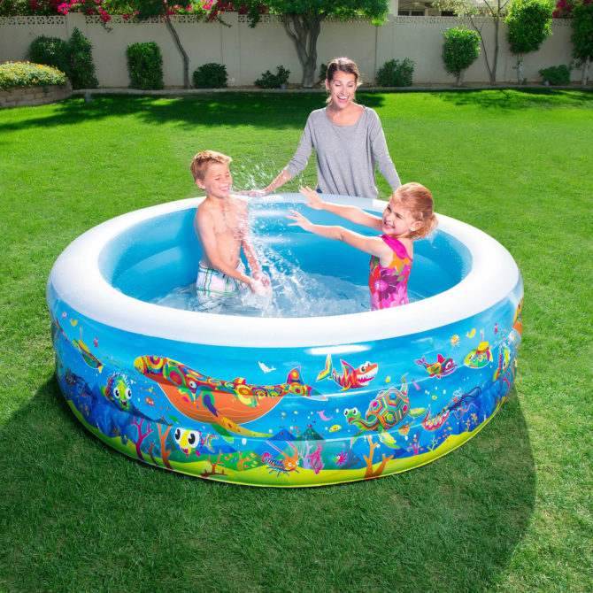 Piscina Hinchable Autoportante Infantil Bestway 196x53 cm Diseño Play Acuario Rápida Instalación Edad Mayores de 6 Años - Imagen 5