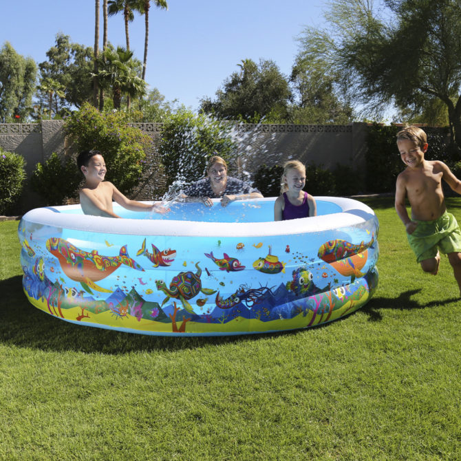 Piscina Hinchable Autoportante Infantil Bestway 229x56 cm Diseño Play Acuario Rápida Instalación Edad Mayores de 6 Años - Imagen 2