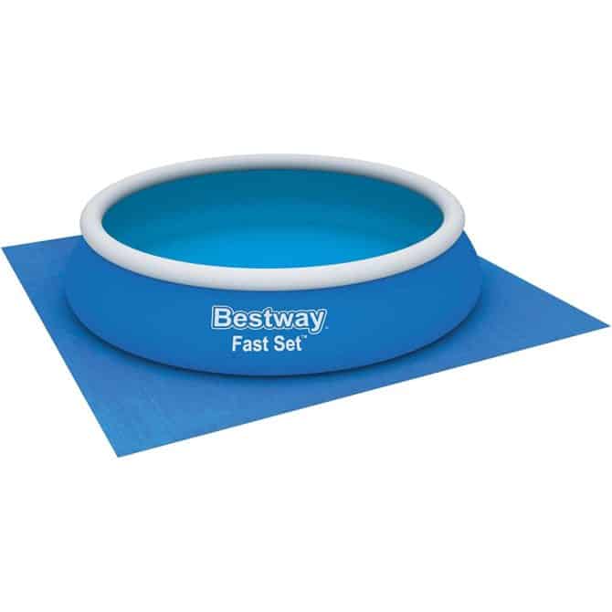 Tapiz de Suelo para Piscinas Desmontables y Spas Bestway Redondo 274x274 cm