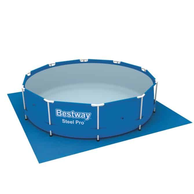 Tapiz de Suelo para Piscinas Desmontables y Spas Bestway Redondo 335x335 cm